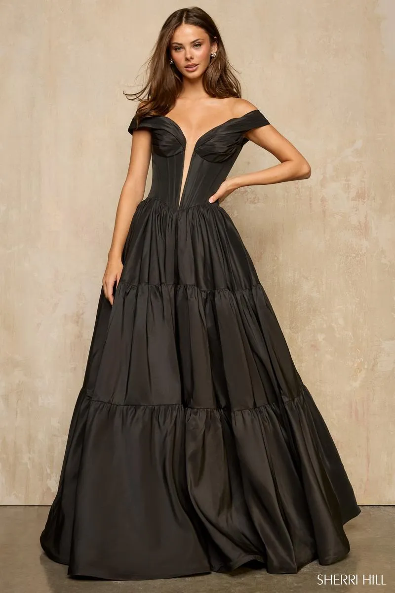 Sherri Hill Taffeta Corset Prom Dress 57945 sold by Terry costa