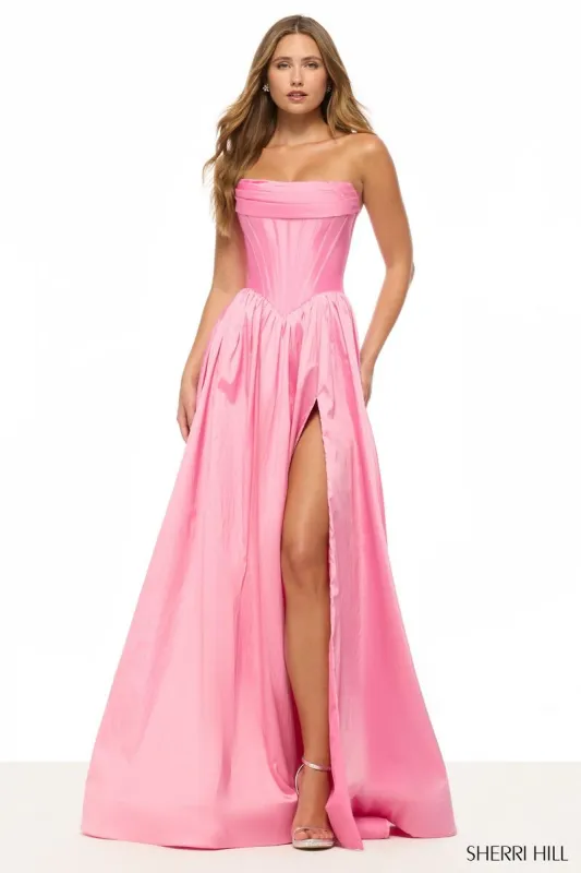 Sherri Hill A-Line Corset Prom Dress 57870 sold by Terry costa
