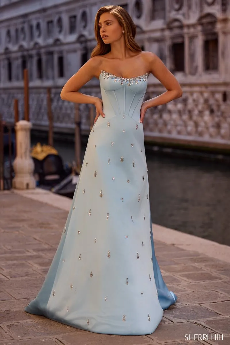 Sherri Hill Embellished Corset Prom Dress 57584 sold by Terry costa product image thumbnail 3