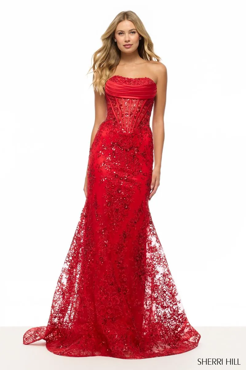 Sherri Hill Dress 57645 sold by Terry costa product image thumbnail 3