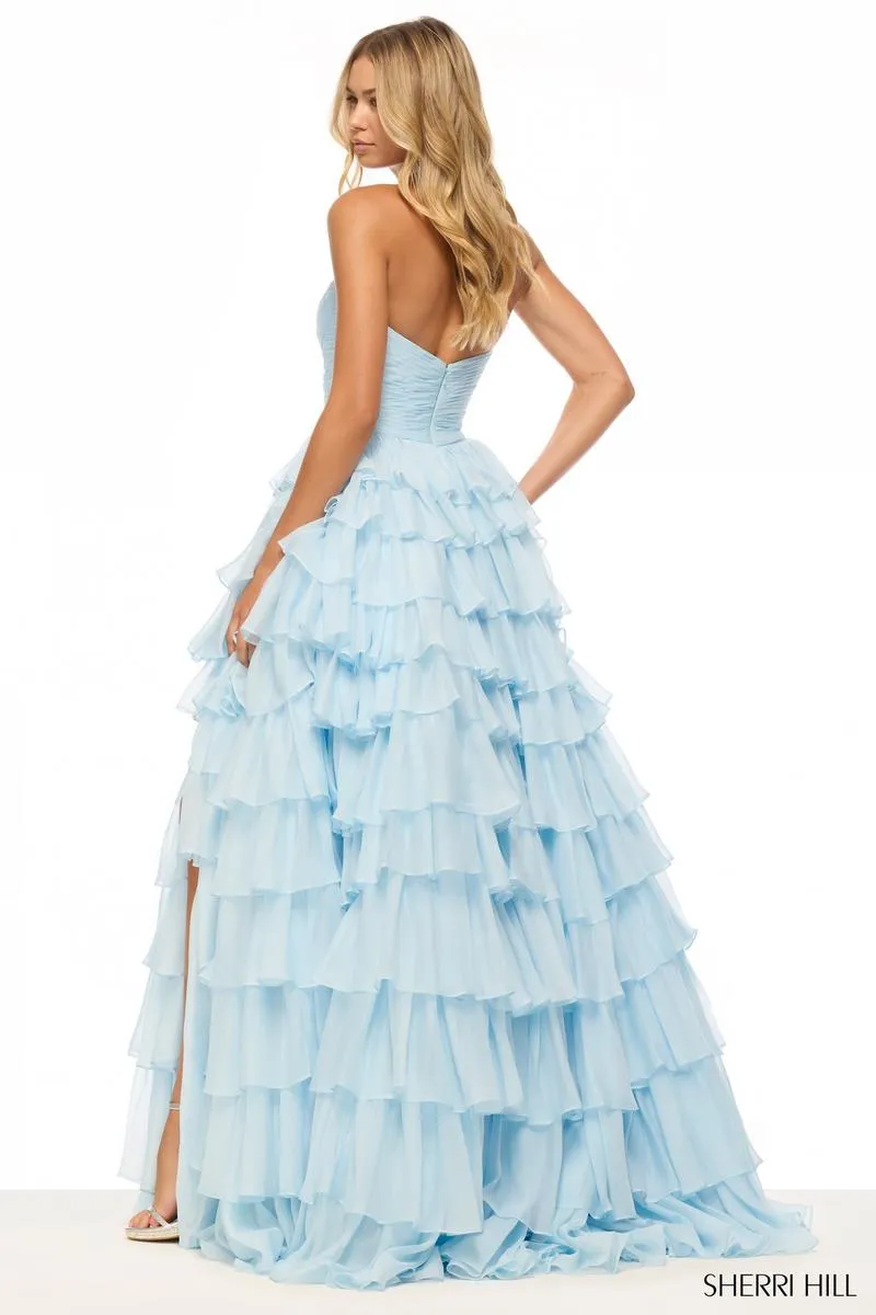 Sherri Hill Ruffle Ball Gown Dress 57424 sold by Terry costa product image thumbnail 2