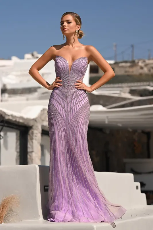 Portia & Scarlett Beaded Prom Dress PS26004 sold by Terry costa