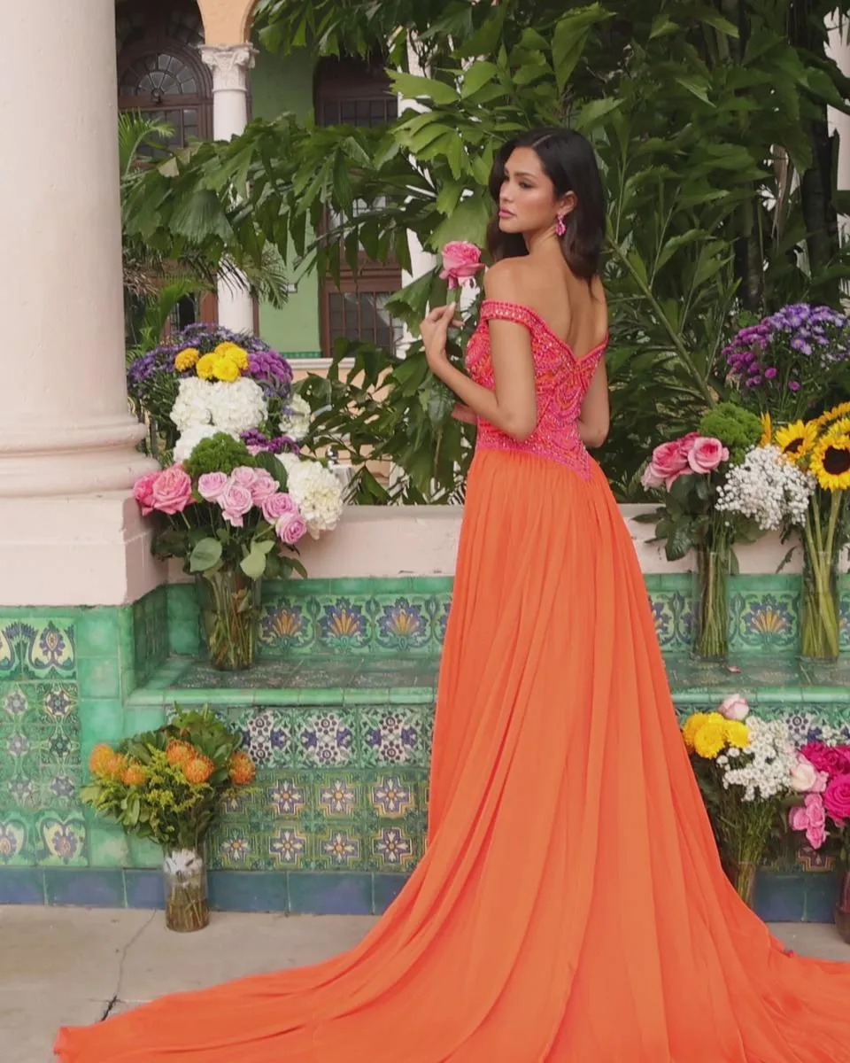 Ava Presley A-Line Prom Dress 47254 sold by Terry costa product image thumbnail 4