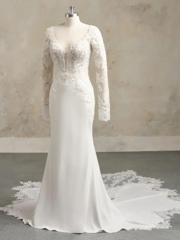 Maggie Sottero "Anastasia" Stretch Crepe Bridal Gown sold by Terry costa