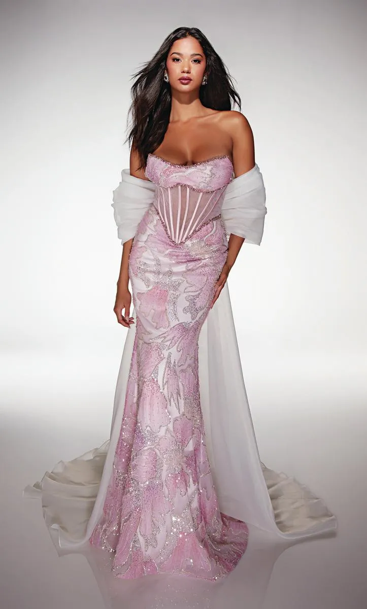 Alyce Prom Dress 62187 sold by Terry costa product image thumbnail 3
