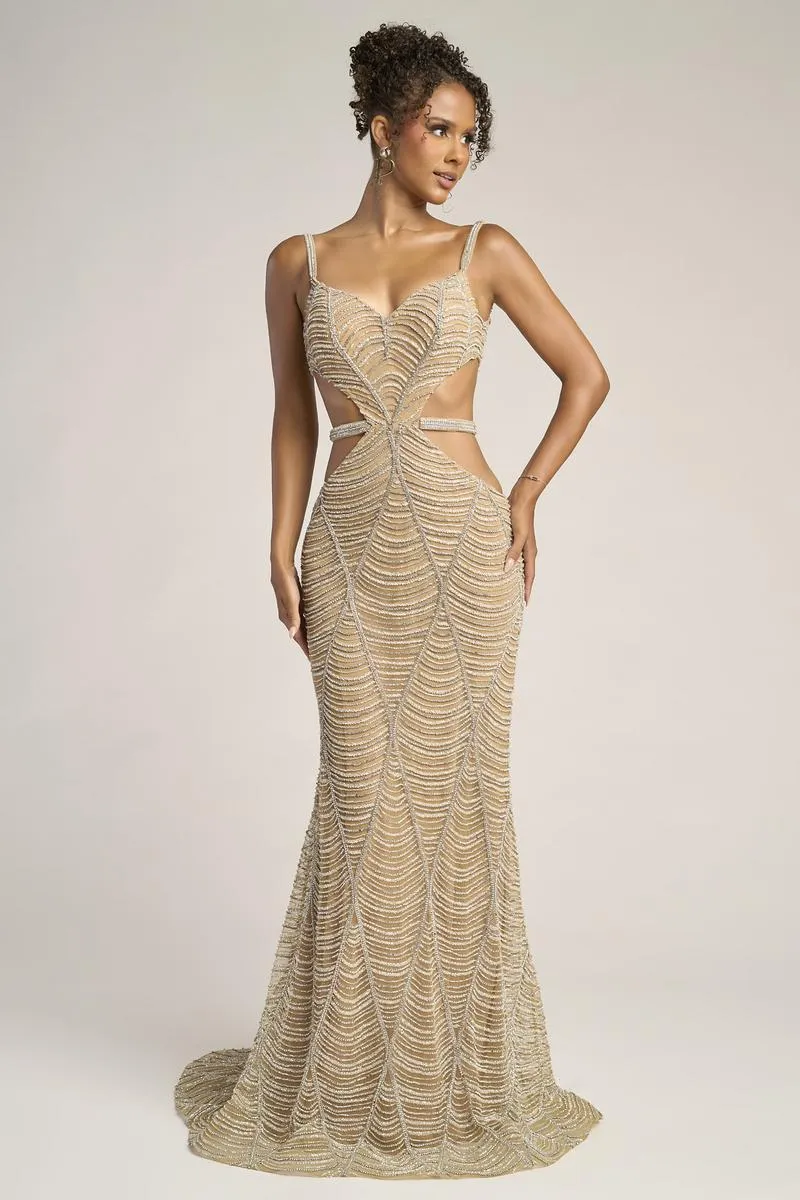 Portia and Scarlett Cut Out Prom Dress PS26455C sold by Terry costa