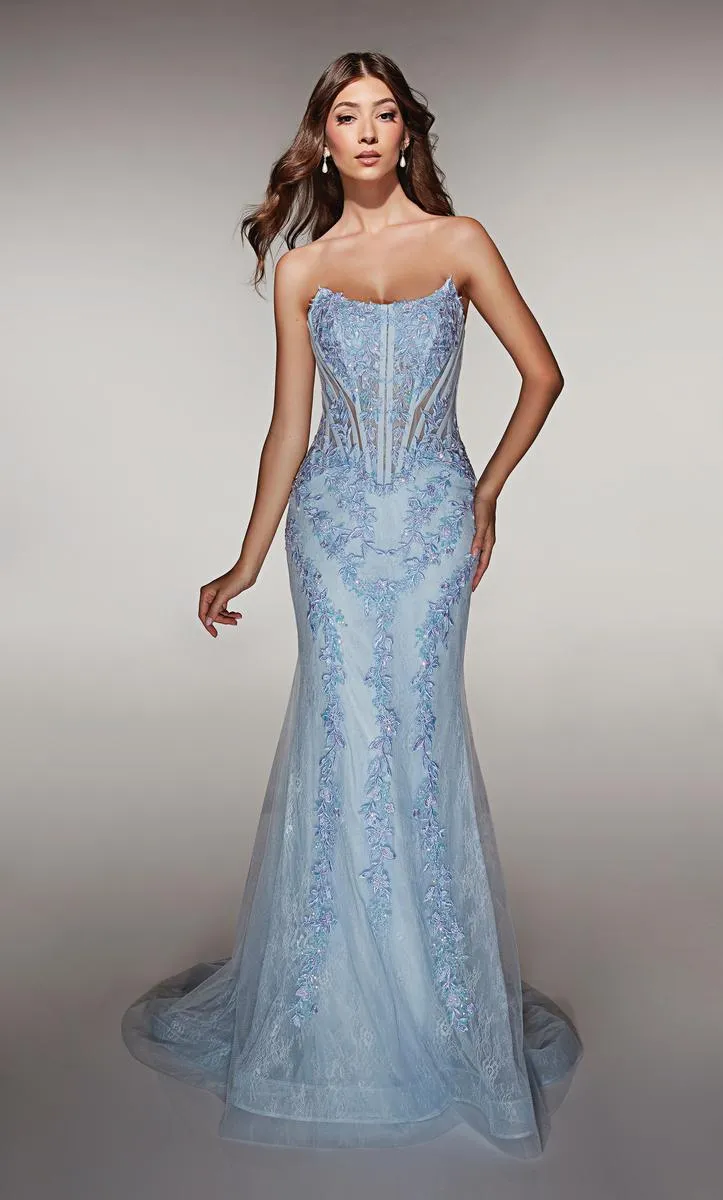 Alyce Prom Dress 62036 sold by Terry costa product image thumbnail 4