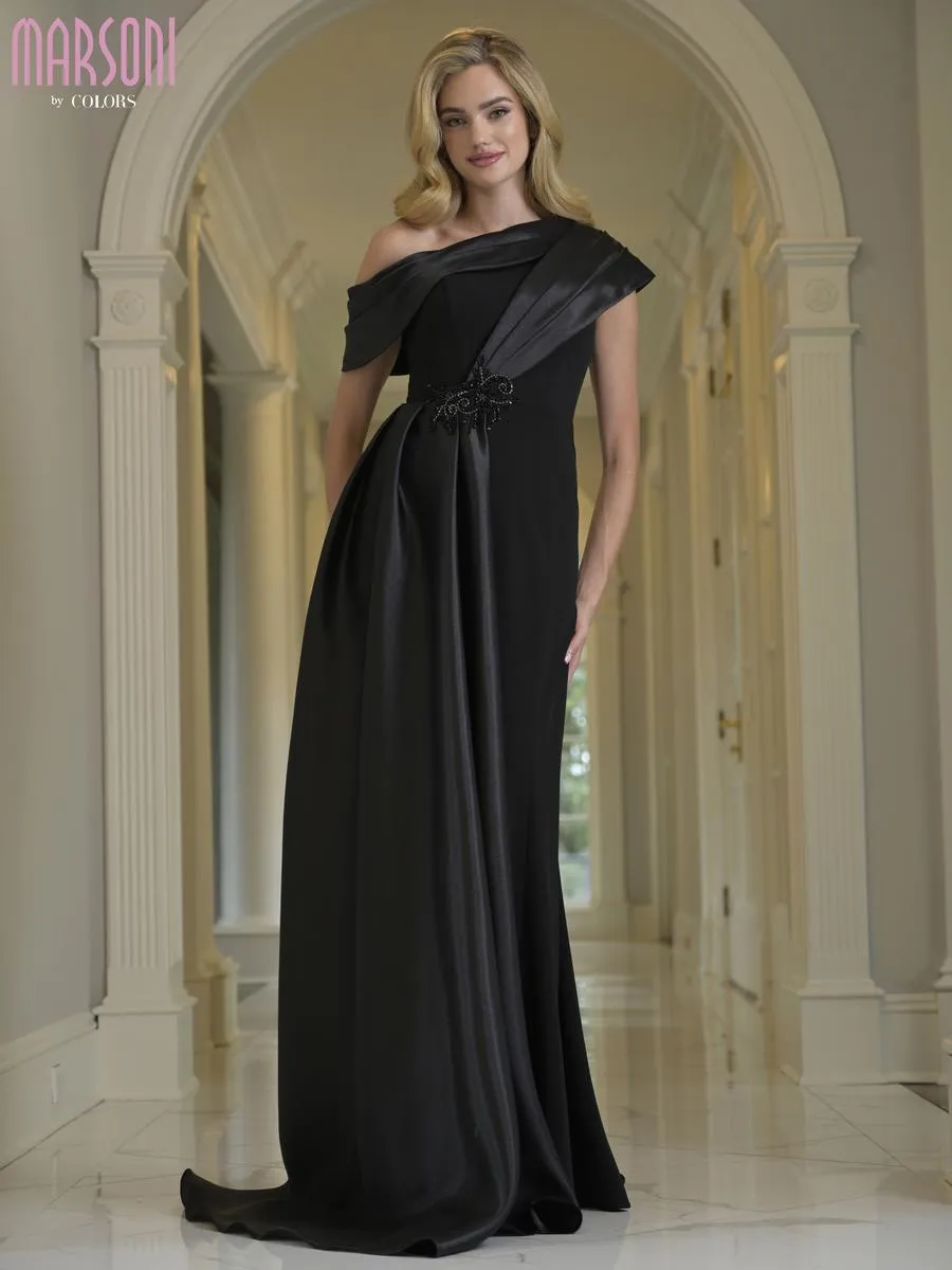 Marsoni by Colors One Shoulder Long Dress M346 sold by Terry costa product image thumbnail 3