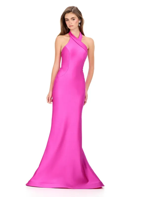 ASHLEYlauren Criss Cross Tight Prom Dress 12162 sold by Terry costa
