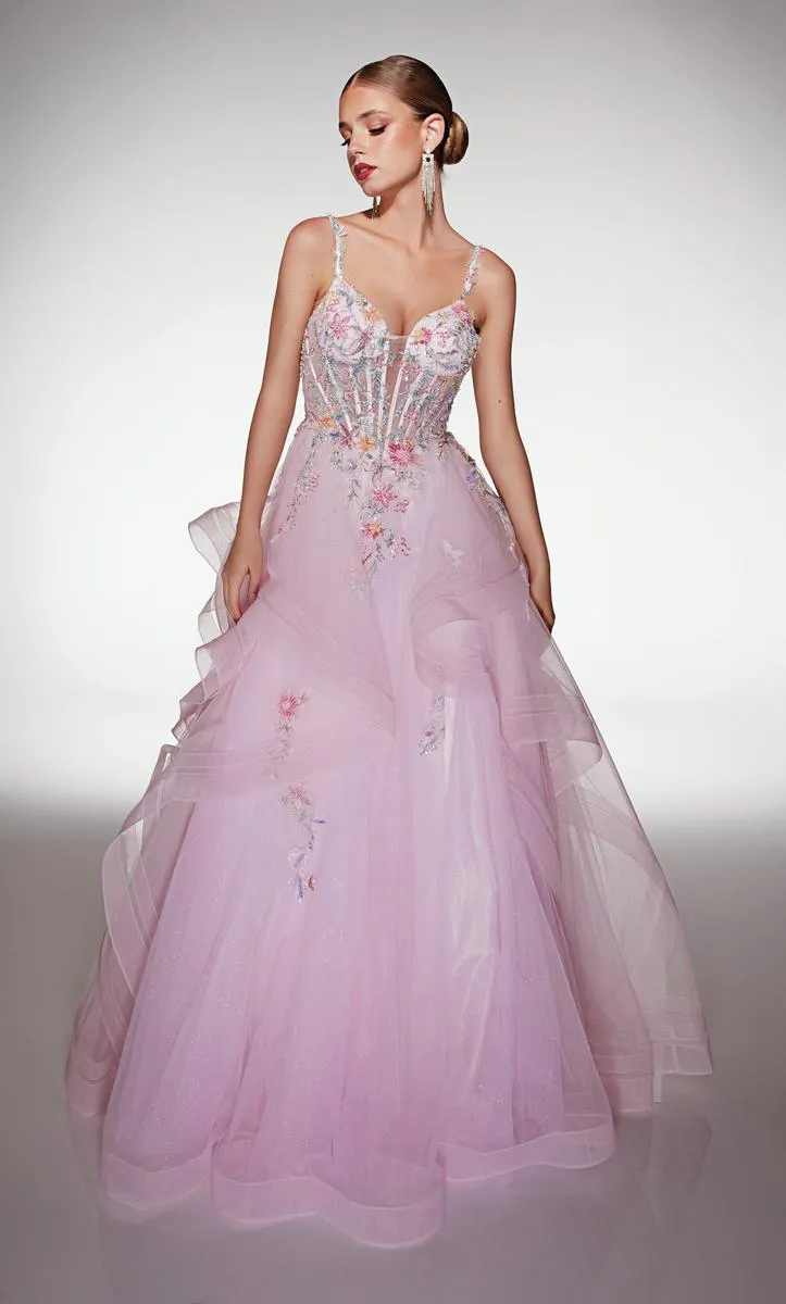Alyce Prom Dress 62201 sold by Terry costa product image thumbnail 3