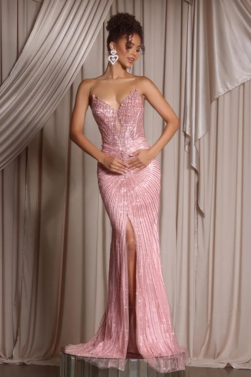 Portia & Scarlett Fully Beaded Prom Dress PS26012 sold by Terry costa