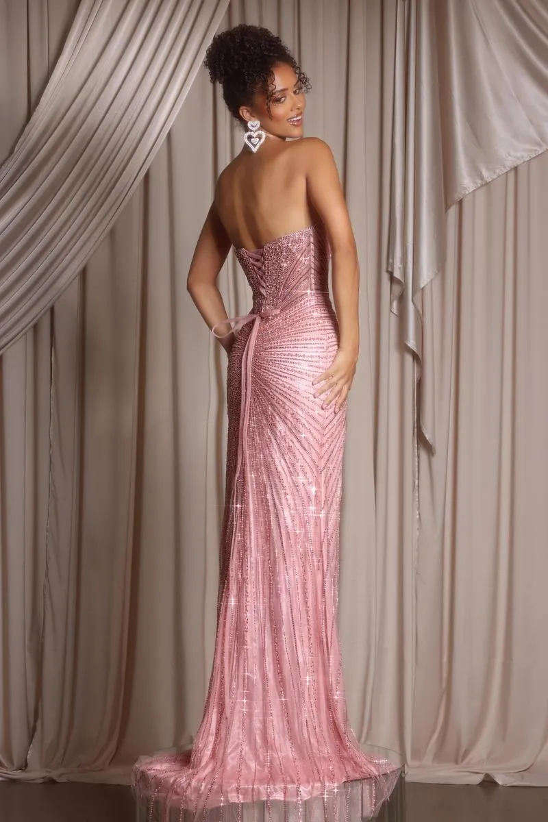Portia & Scarlett Fully Beaded Prom Dress PS26012 sold by Terry costa product image thumbnail 2