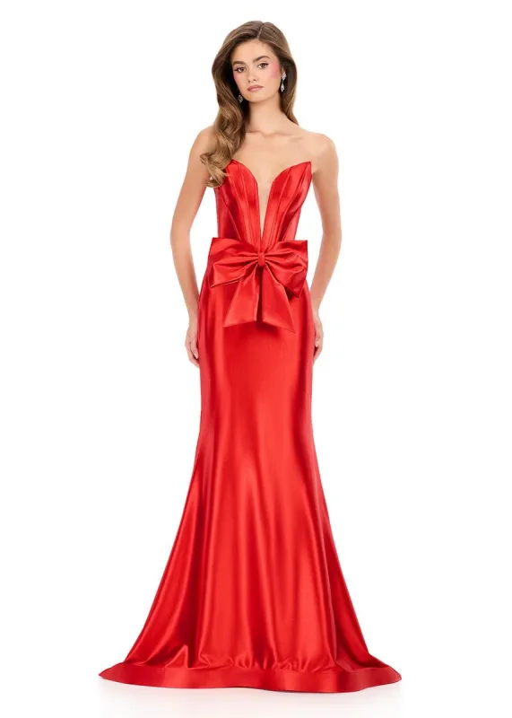 ASHLEYlauren Strapless Sweetheart Prom Dress 12284 sold by Terry costa