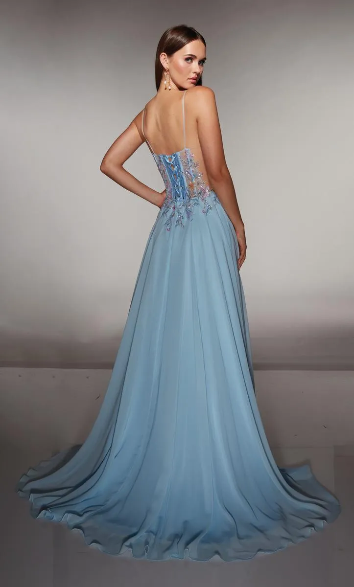 ALYCE Paris A-Line Beaded Lace Bodice Prom Dress 62179 sold by Terry costa product image thumbnail 2