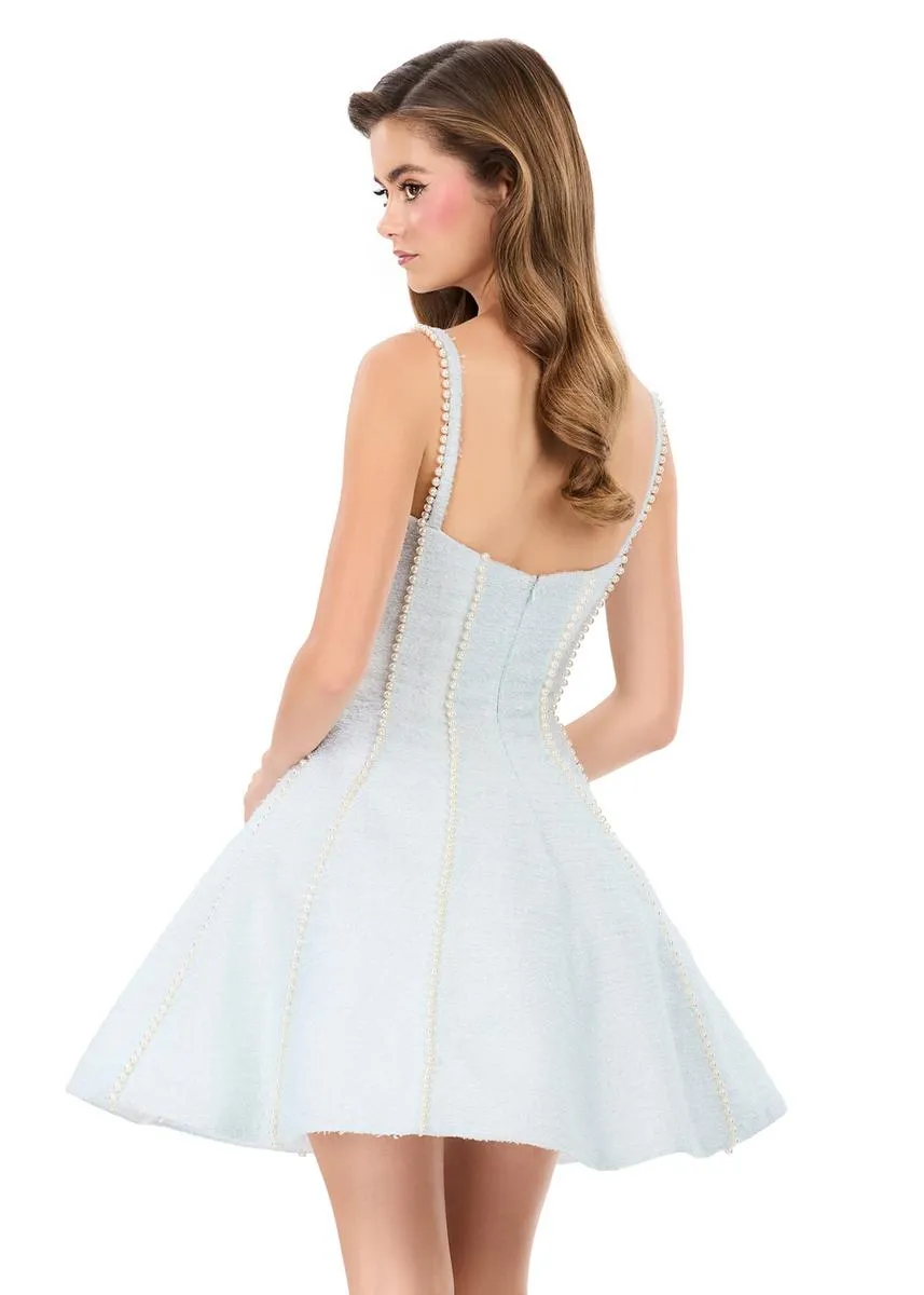 ASHLEYlauren Fit and Flare Tweed Short Dress 4982 sold by Terry costa product image thumbnail 2