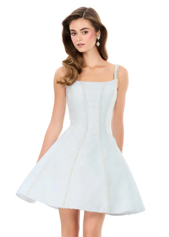 ASHLEYlauren Fit and Flare Tweed Short Dress 4982 made by ASHLEYlauren