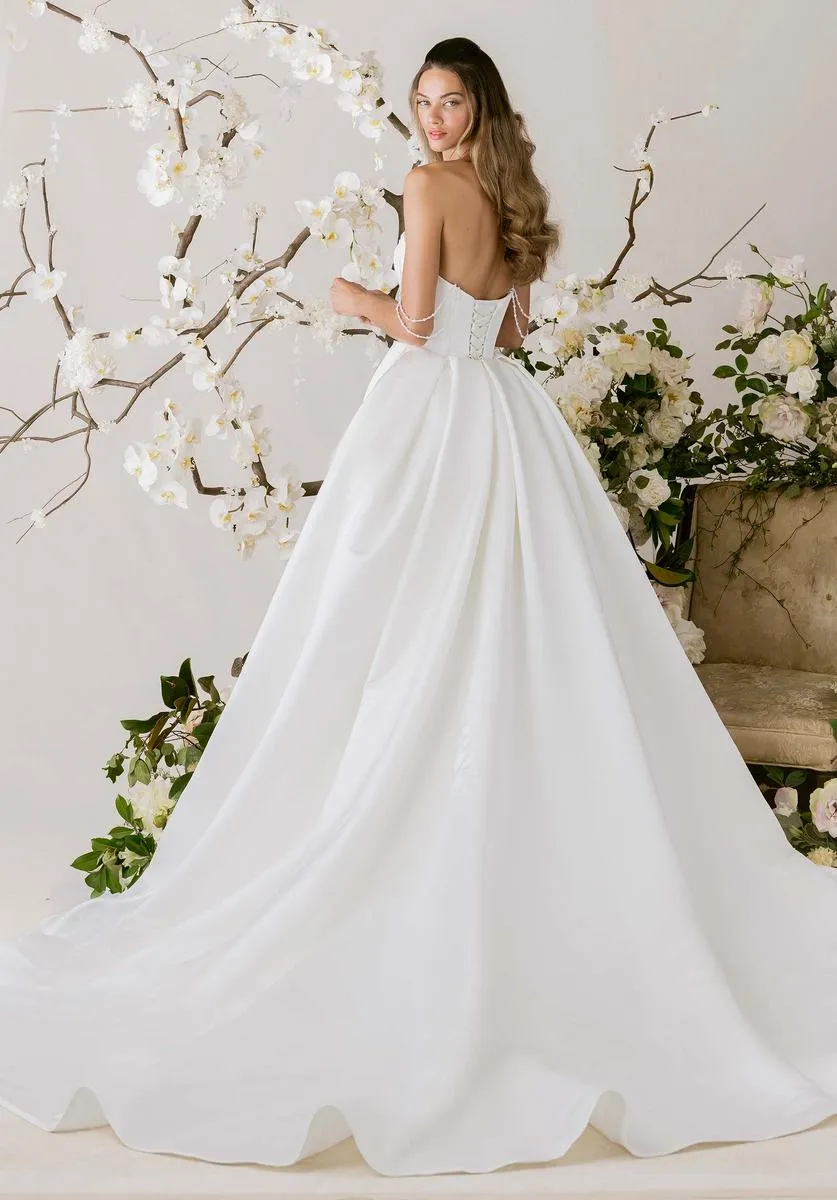 Morilee "Balancé" Two Piece Lace Satin Bridal Gown 1010041 sold by Terry costa product image thumbnail 2
