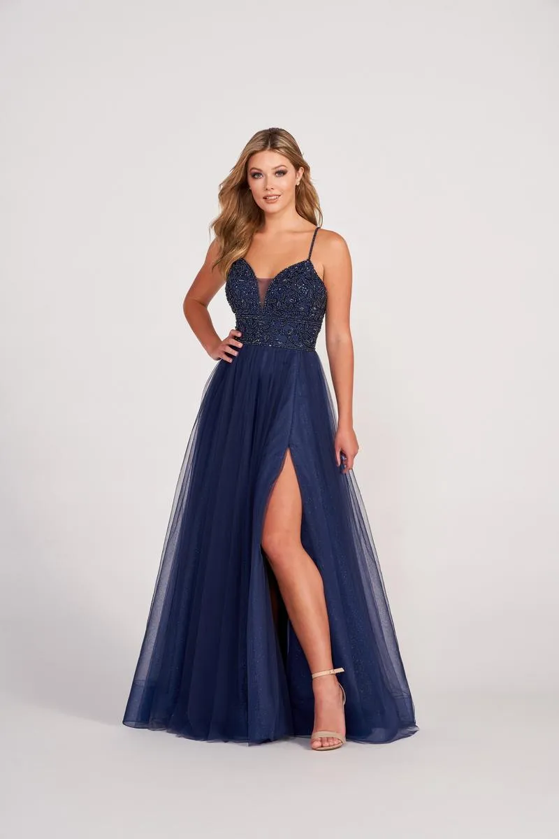 Ellie Wilde A-Line Prom Dress EW122066 sold by Terry costa product image thumbnail 4