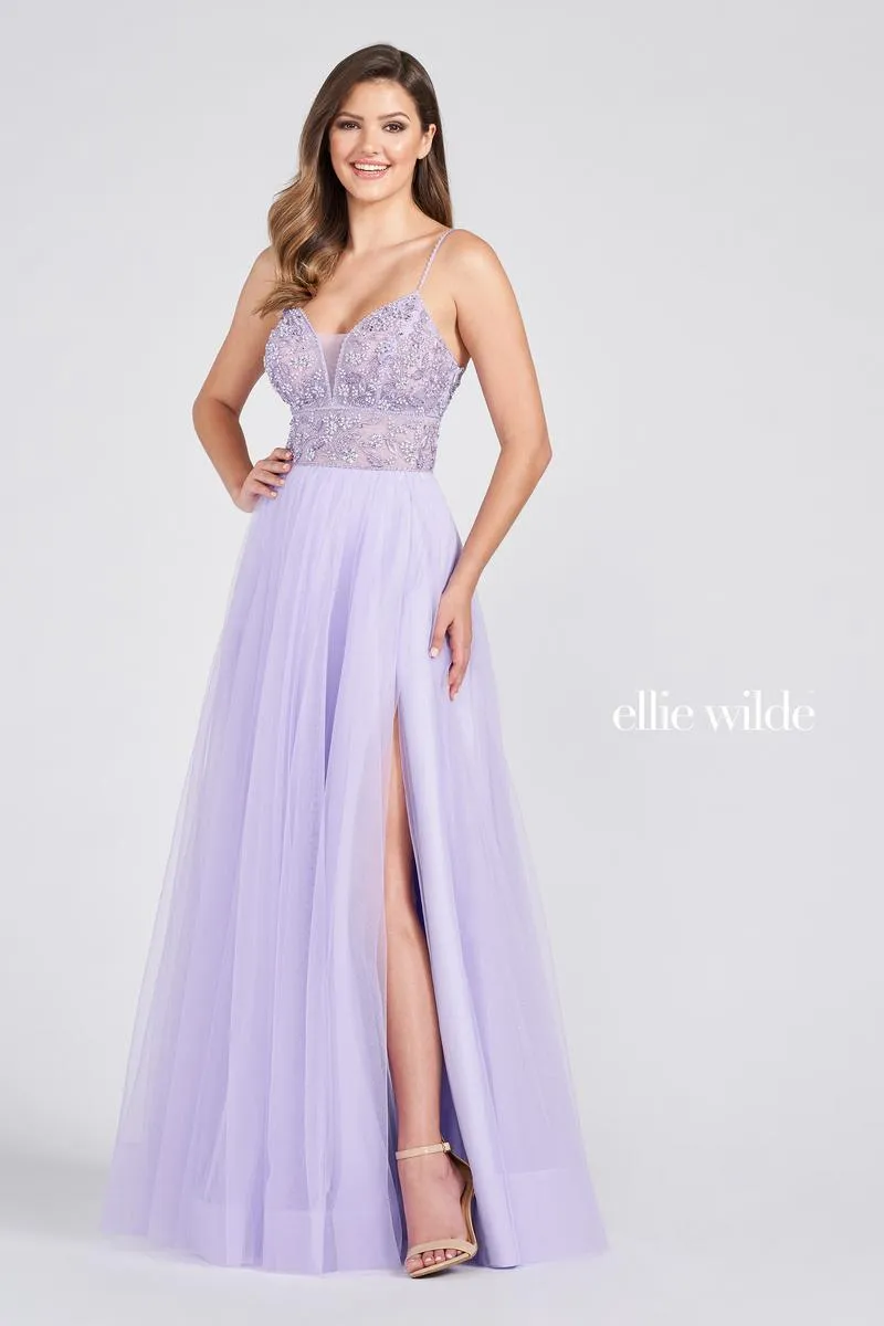 Ellie Wilde A-Line Prom Dress EW122066 sold by Terry costa product image thumbnail 3