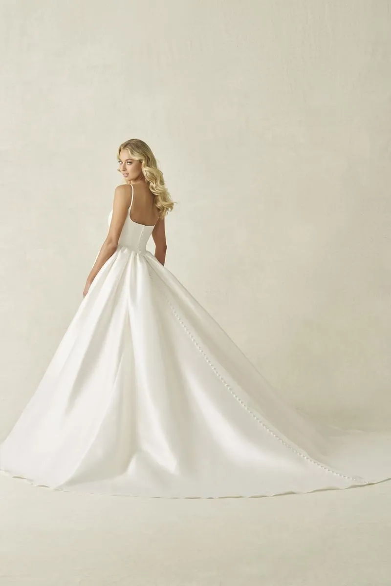 Allure Bridals A1402 Clean Classic Ballgown Bridal Gown sold by Terry costa product image thumbnail 4