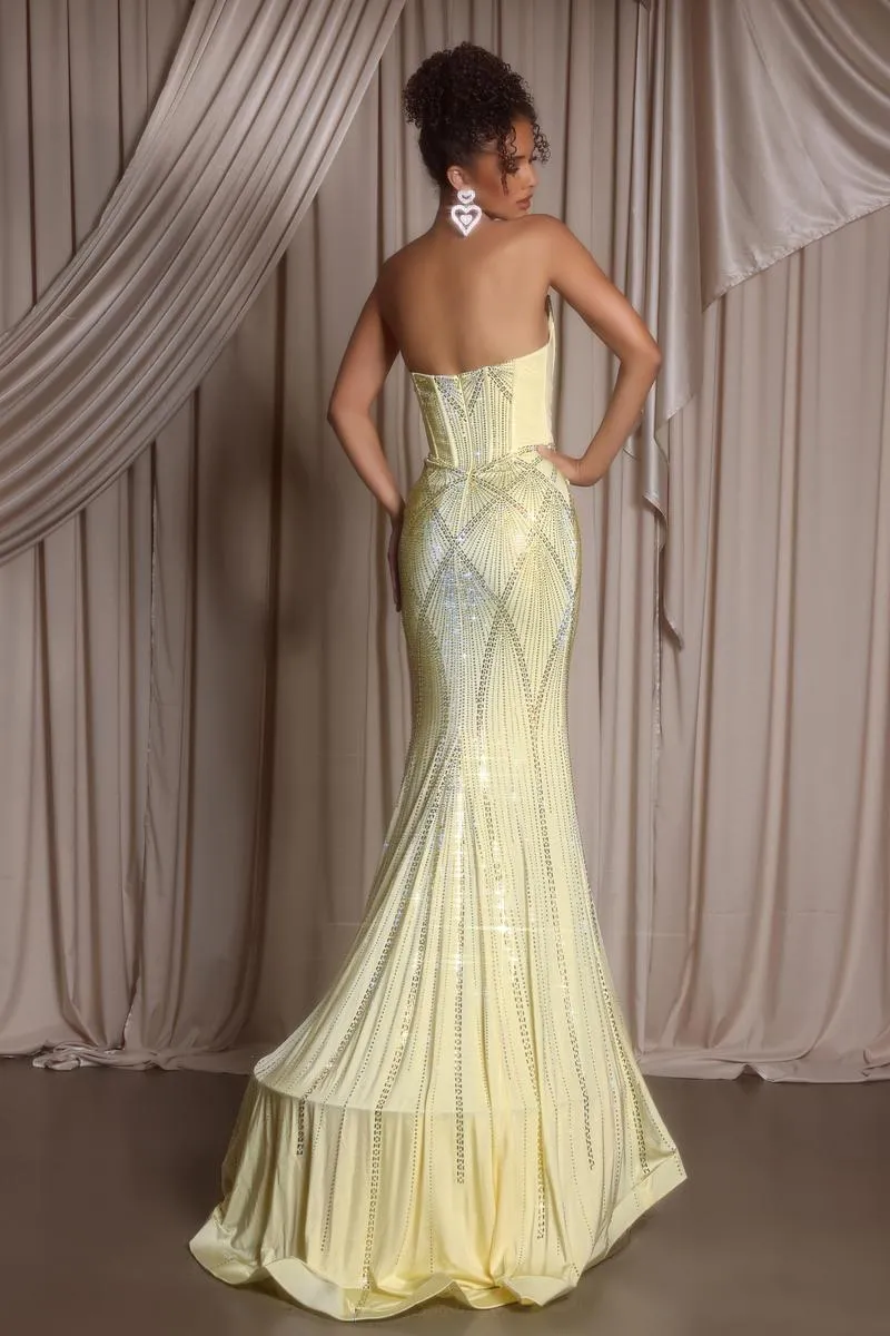 Portia and Scarlett Cut Out Prom Dress PS26013 sold by Terry costa product image thumbnail 2