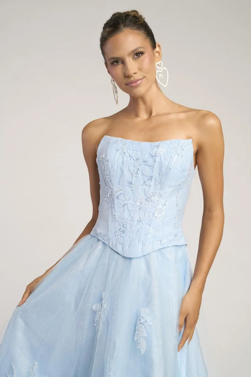 Portia and Scarlett Two Piece A-line Lace Prom Dress PS26061 sold by Terry costa product image thumbnail 3