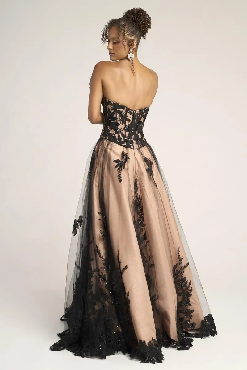 Portia and Scarlett Two Piece A-line Lace Prom Dress PS26061 sold by Terry costa product image thumbnail 5