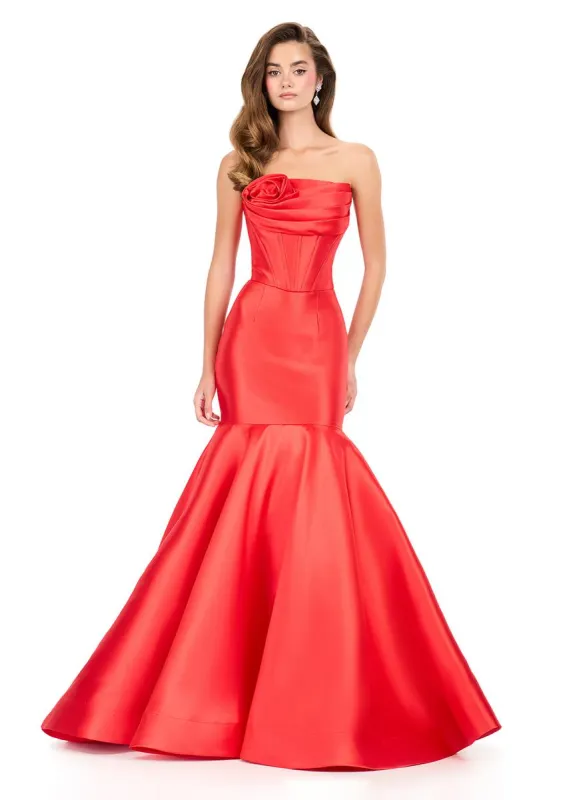 ASHLEYlauren Mermaid Mikado Prom Dress 12278 sold by Terry costa