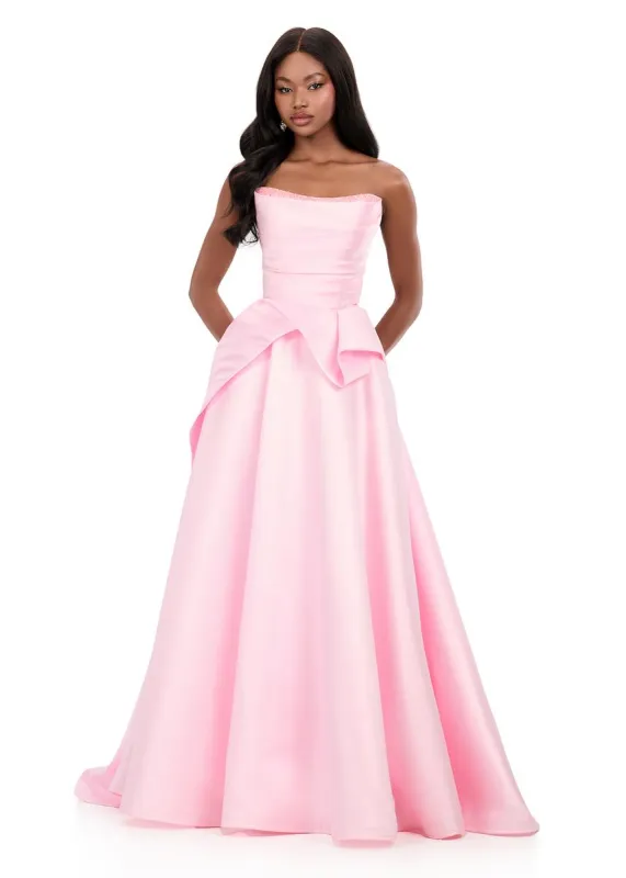 ASHLEYlauren Mikado Ball Gown Prom Dress 12280 sold by Terry costa