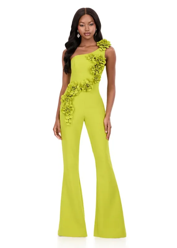 ASHLEYlauren 3D Floral Jumpsuit 12290 sold by Terry costa