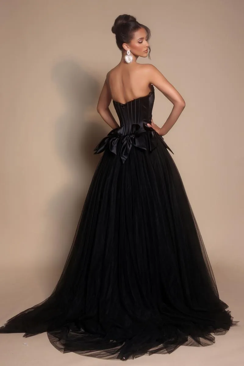 Portia and Scarlett Corset Ballgown Prom Dress with Bows PS26102 sold by Terry costa product image thumbnail 5