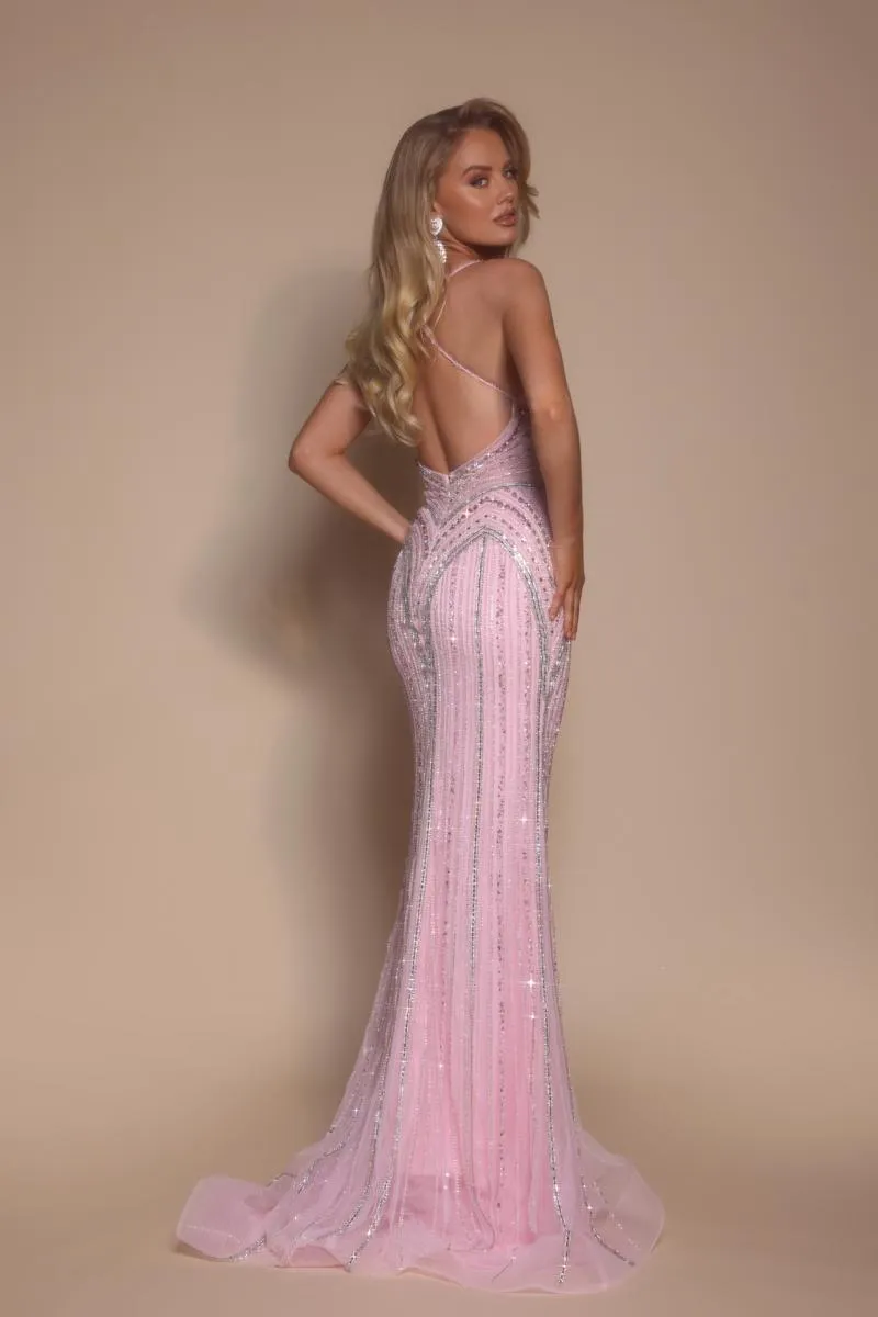 Portia and Scarlett Fitted Beaded Prom Dress PS26178 sold by Terry costa product image thumbnail 2