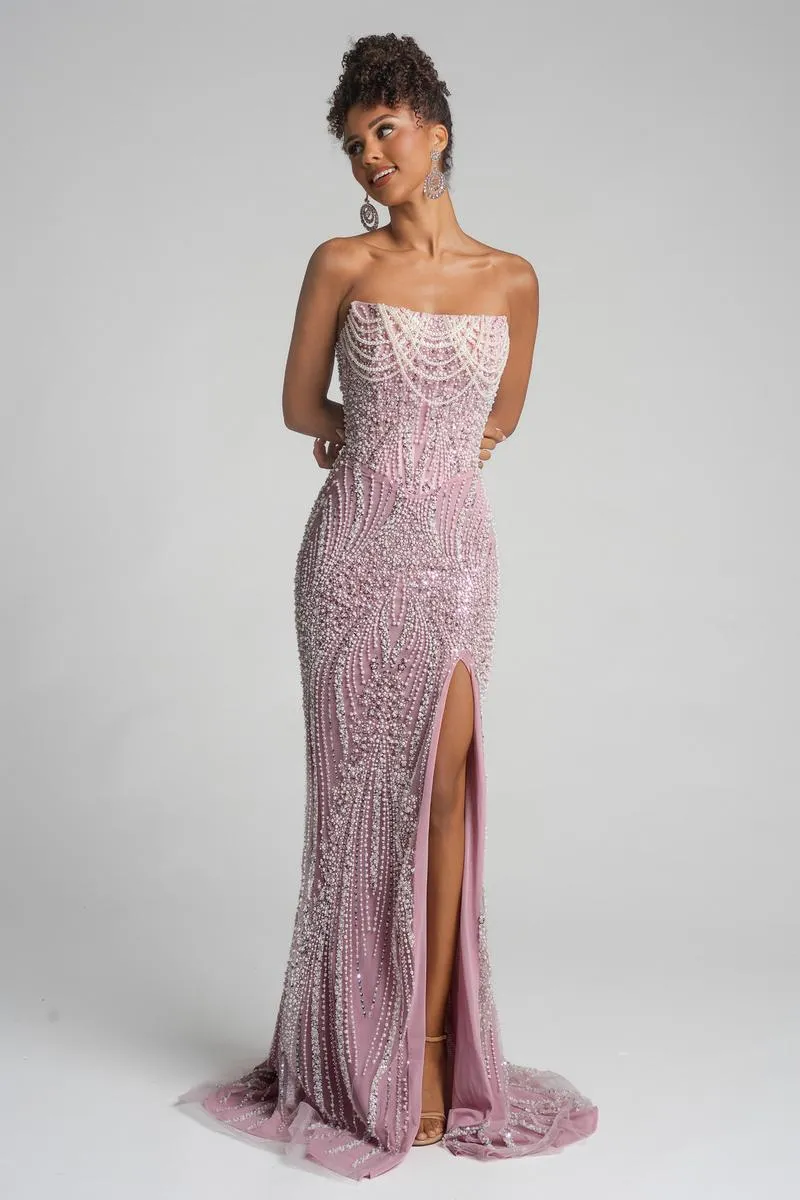 Portia and Scarlett Beaded Prom Dress PS26277 sold by Terry costa product image thumbnail 4