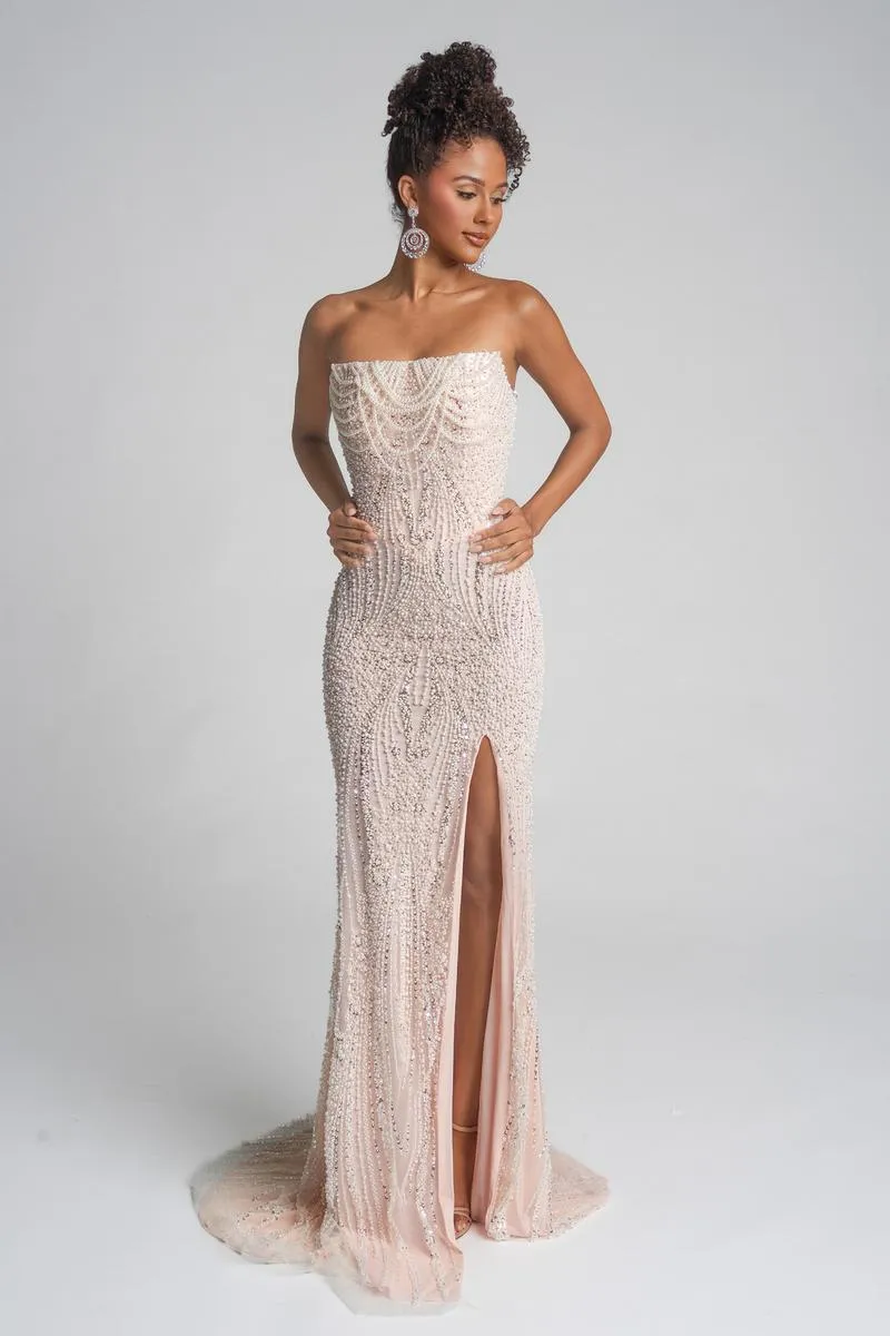 Portia and Scarlett Beaded Prom Dress PS26277 sold by Terry costa