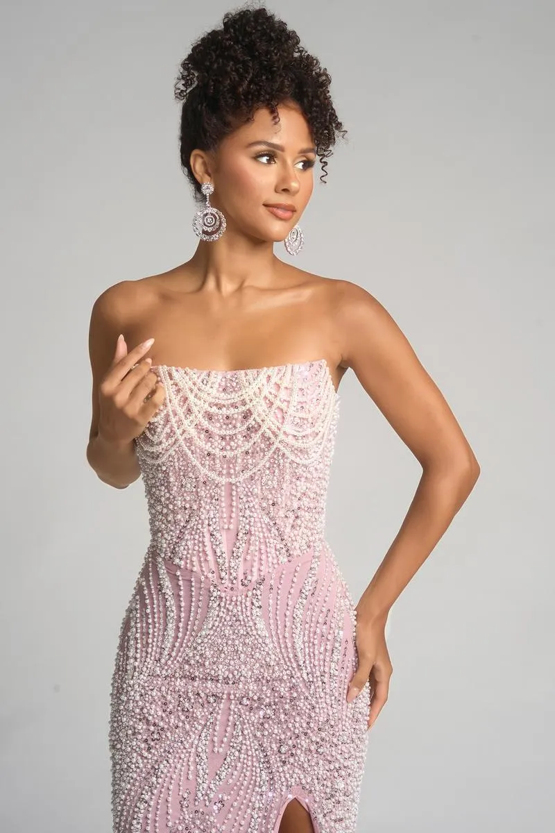 Portia and Scarlett Beaded Prom Dress PS26277 sold by Terry costa product image thumbnail 3