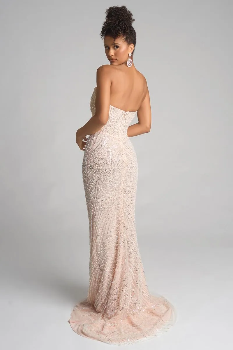 Portia and Scarlett Beaded Prom Dress PS26277 sold by Terry costa product image thumbnail 2