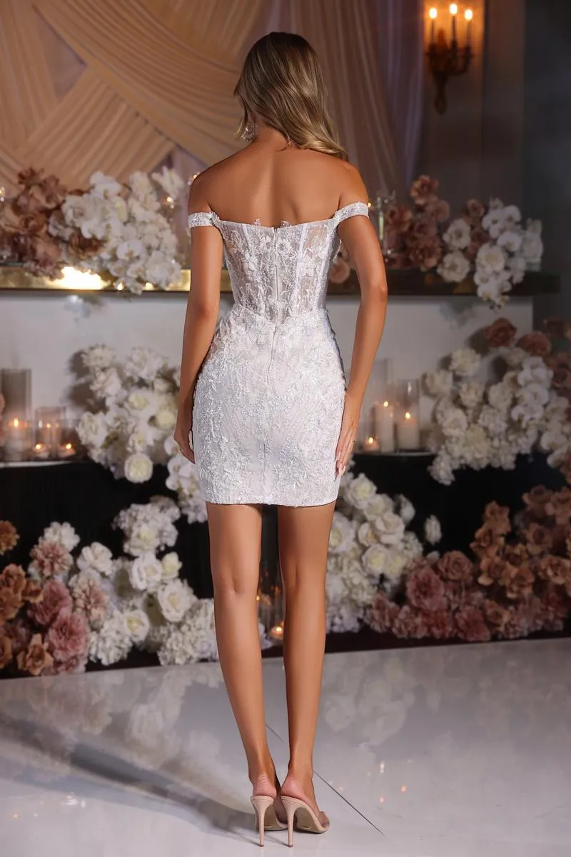 Portia and Scarlett Illusion Lace Homecoming Dress PS25738 sold by Terry costa product image thumbnail 4