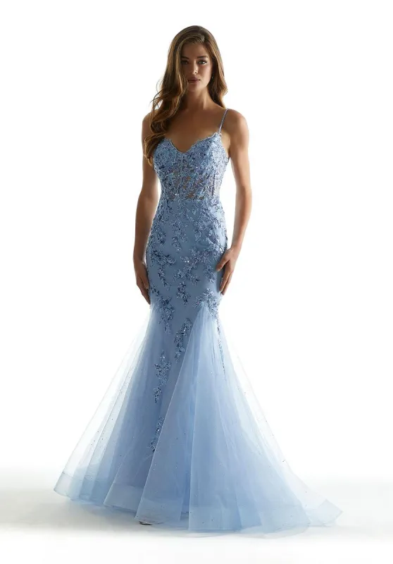 Morilee Lace Tulle Fit and Flare Prom Dress 49043 sold by Terry costa