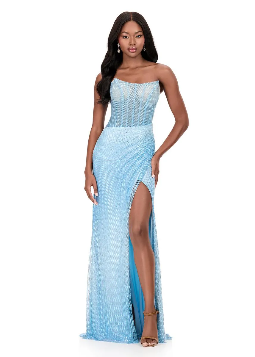 ASHLEYlauren Sparling Heat Set Prom Dress 12067 sold by Terry costa