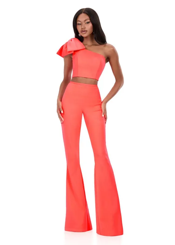 ASHLEYlauren One Shoulder Two Piece Jumpsuit 12292 sold by Terry costa