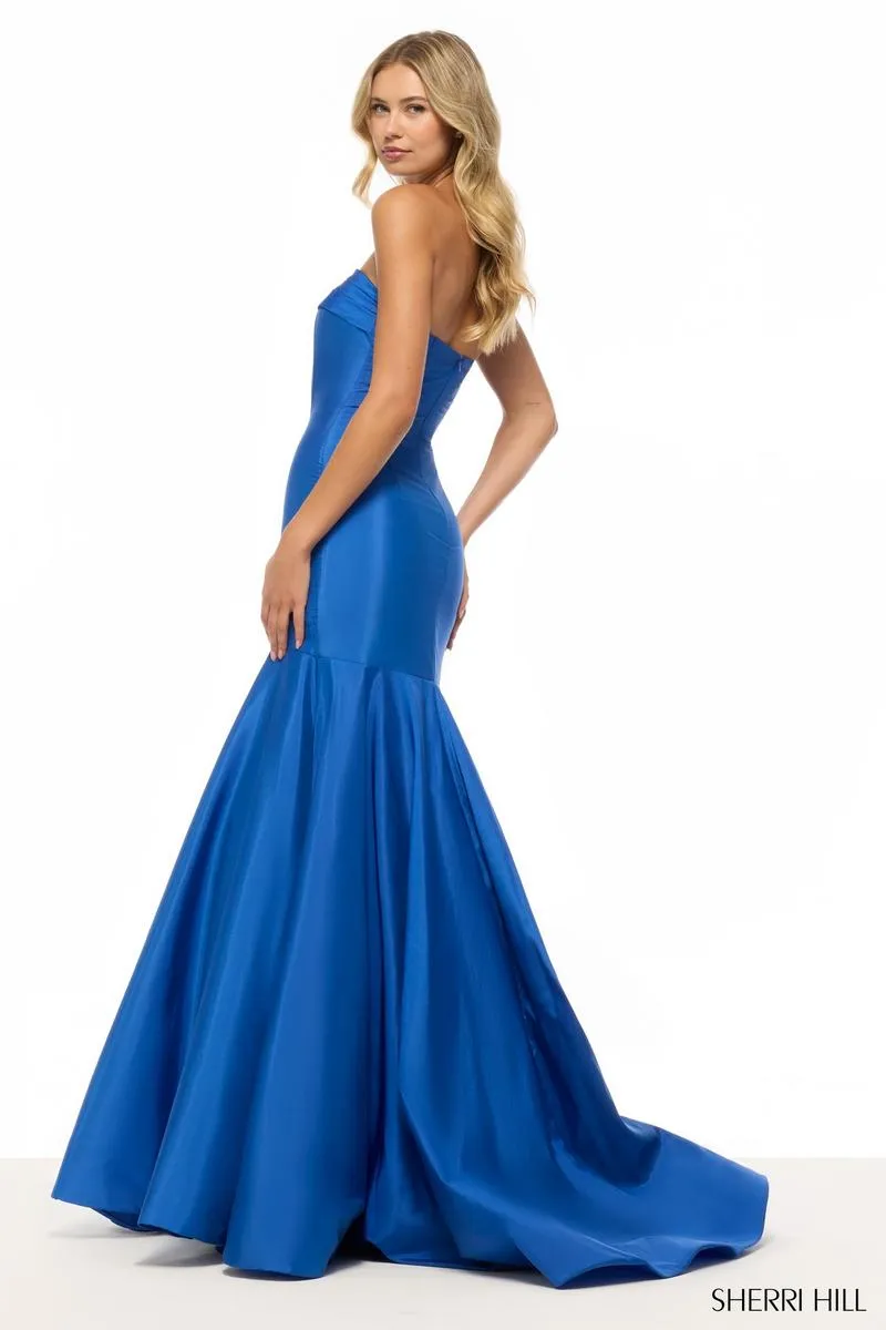 Sherri Hill Strapless Taffeta Mermaid Prom Dress 57866 sold by Terry costa product image thumbnail 2