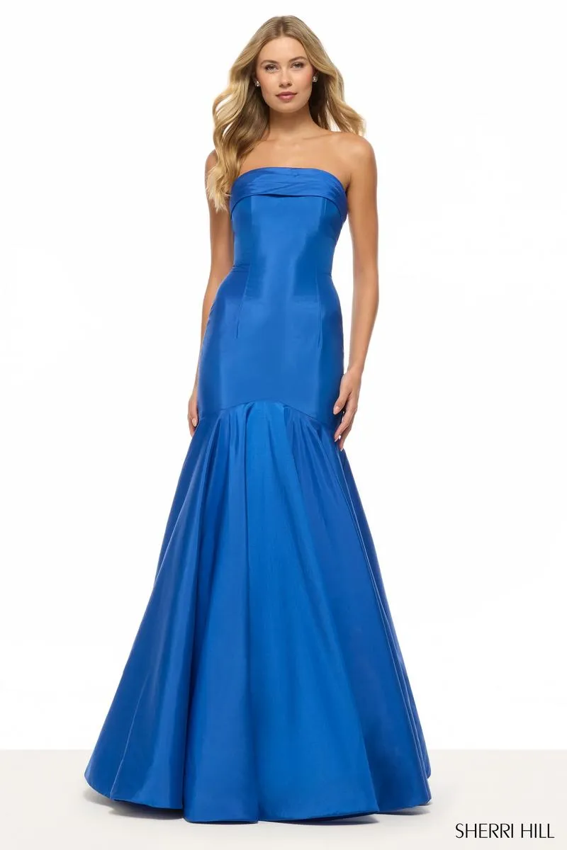 Sherri Hill Strapless Taffeta Mermaid Prom Dress 57866 sold by Terry costa product image thumbnail 3