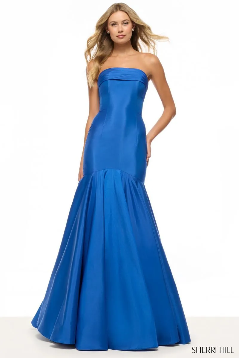 Sherri Hill Strapless Taffeta Mermaid Prom Dress 57866 sold by Terry costa