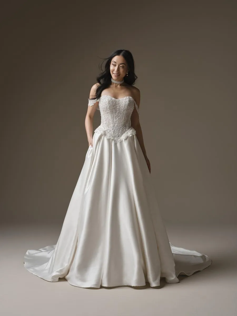 Maggie Sottero Strapless London Bridal Gown 26MS402A1 sold by Terry costa product image thumbnail 4