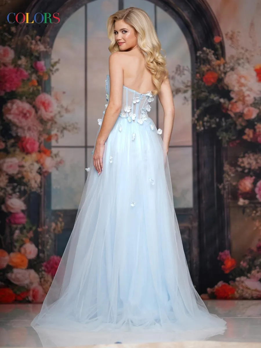 Colors Dress Strapless A-Line Tulle Prom Dress 3801 sold by Terry costa product image thumbnail 2