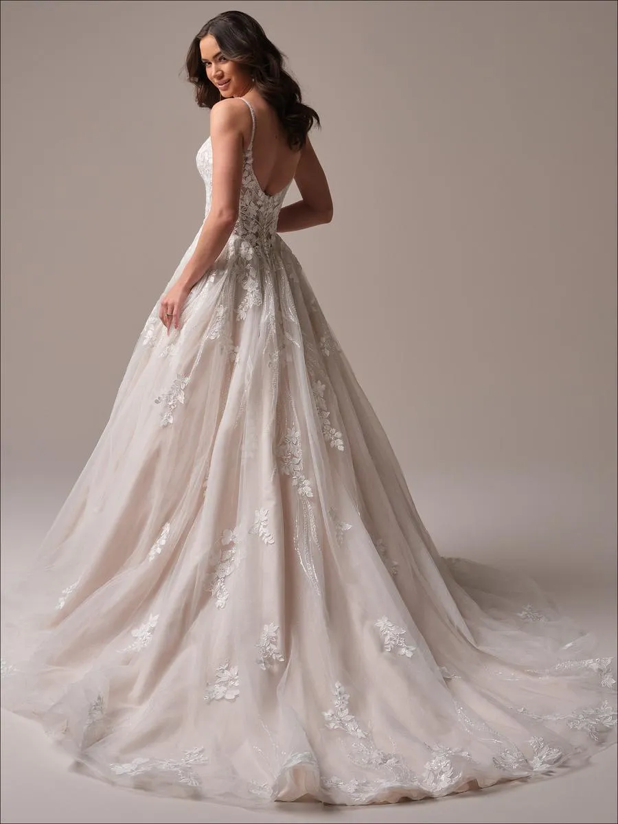 Maggie Sottero "Liberty" Classic A-line Lace Bridal Gown sold by Terry costa product image thumbnail 2