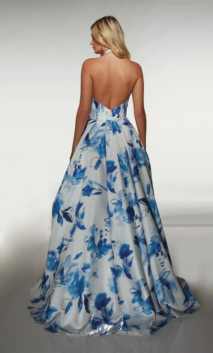 ALYCE Paris Halter High-Low Prom Dress 62214 sold by Terry costa product image thumbnail 2