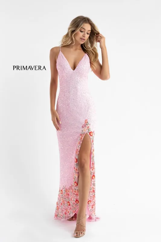 Primavera Couture Long Dress 3618 made by Primavera Couture