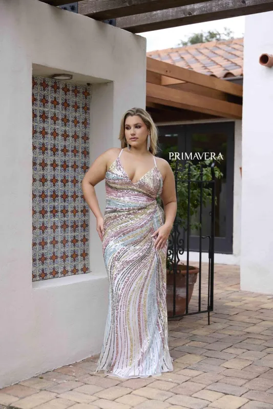Curvy by Primavera Dress 14082 made by Primavera Couture