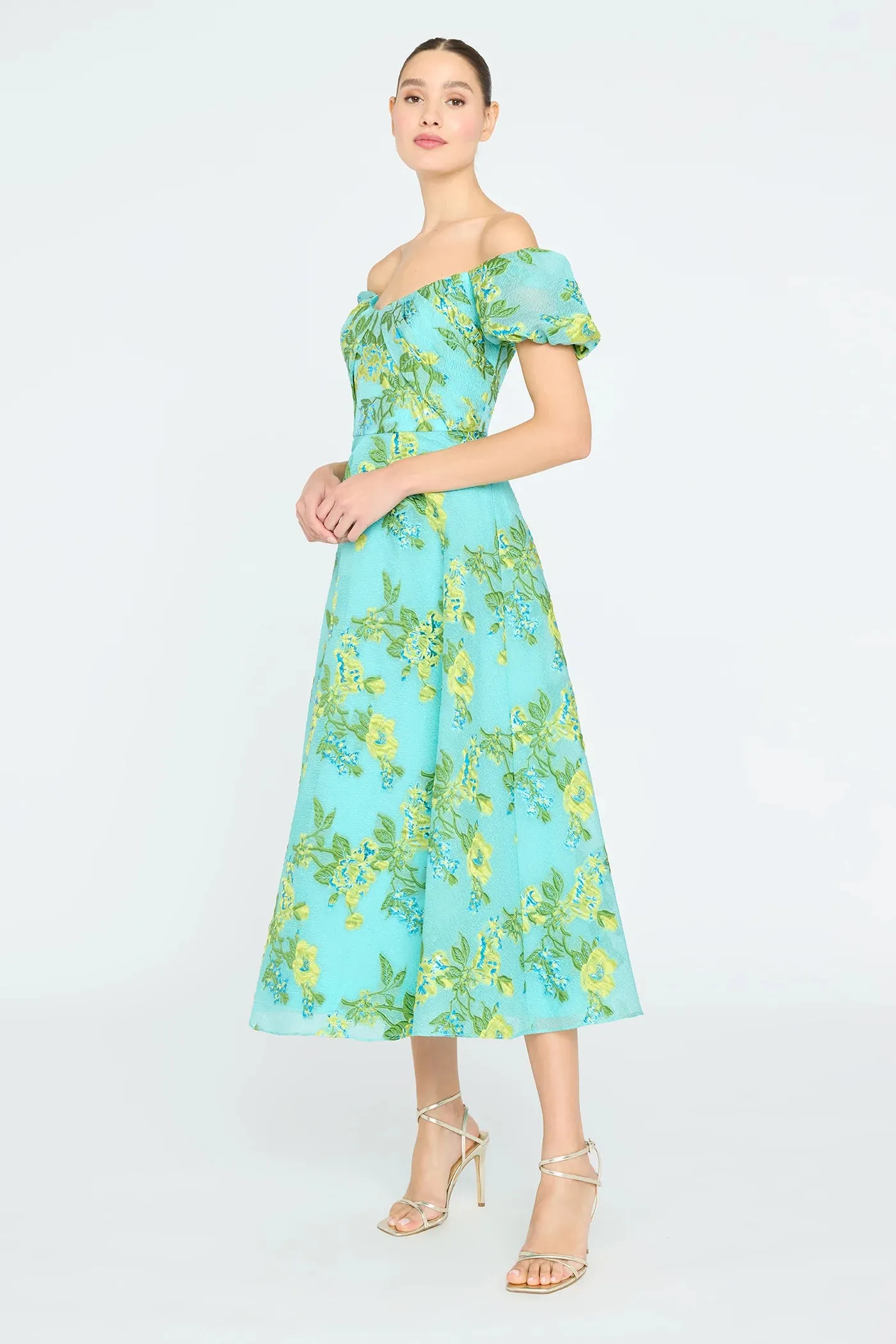 Theia "Alanis" Off Shoulder Dress 88113651 sold by Terry costa product image thumbnail 3